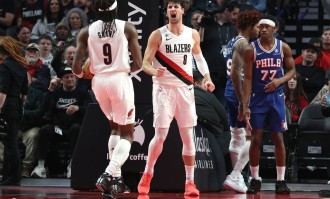 阿夫迪亚26+10杨瀚森2分1篮板 开拓者大胜76人取3连胜